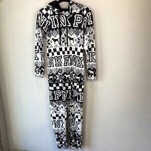 Victoria's Secret Pink Fair Isle Onesie Pajamas XS